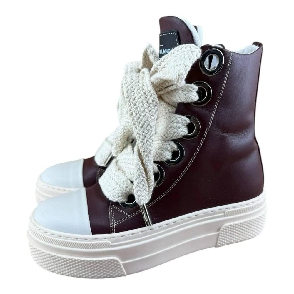 Cristianzerotre CRO3 Women  size 5.5-6    Calipso Dark Red 300 Boot  platform